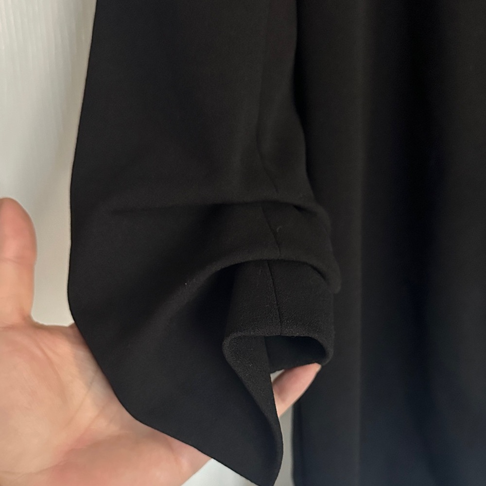 EUC Carole Wren 3/4 Sleeve Blazer with Hook Closure and Accent Sleeve - Picture 6 of 8